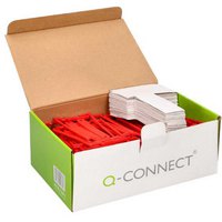 Q-connect Kasten mit Kunststoff-Befestigungsclips d-Clips 100 einheiten