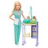 Barbie Muñeca Quiero Ser Pediatra Rubia Con Dos Bebes Y Accesorios