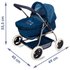 Color baby 3 in 1 Baby Style Folding Doll Stroller
