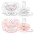 Philips Avent Ultra Soft X2 Girl Pacifiers