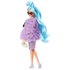 Barbie Articulé Avec Des Cheveux Bleus Et Extra Deluxe 30 Regards Avec Vêtements