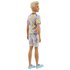 Barbie Muñeco Ken Fashionista Rubio Con Camiseta A Cuadros De Colores Y Accesorios De Moda De Juguete