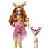 Enchantimals ダリラ女王と 接合された子鹿のおもちゃのマスコットと鹿の人形 Stepper