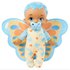 My garden baby Wrap And Cuddle Blue Doll Toy With Butterfly Blanket And Pacifier