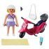 Playmobil Woman With Scooter Figure