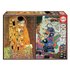 Educa Borras 2 Gustav Kilimt 1000 Stykker De Kysse Og De Jomfru Gustav Kilimt Puslespill