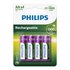 Philips Pilhas Recarregáveis AA R6B4A130 Pack